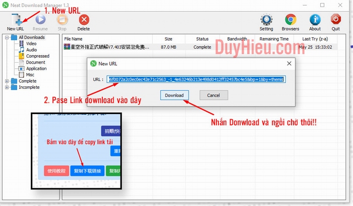 Download files from Baidu