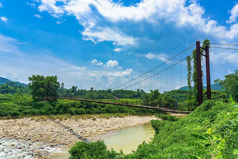 Na Lang Suspension Bridge Binh Lieu