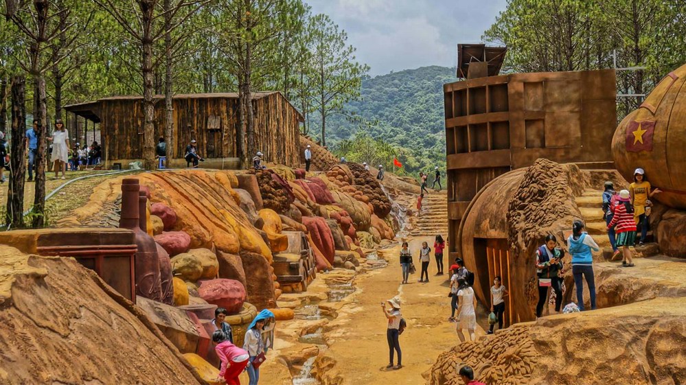 Unique clay tunnel in Da Lat